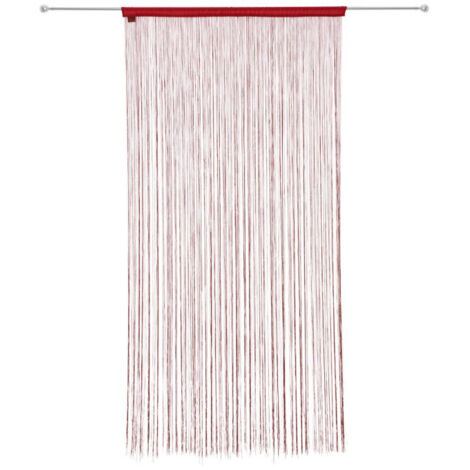 Rideau Fil "Guopo" 90x200cm Rouge