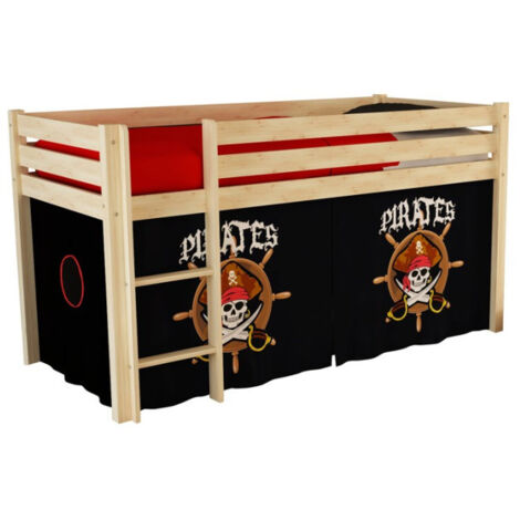 Lit Enfant "Pino Pirates II" 90x200cm Naturel (1/2)