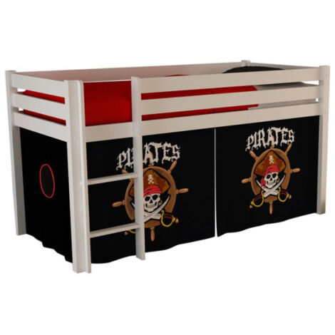 Lit Enfant "Pino Pirates II" 90x200cm Blanc (1/3)