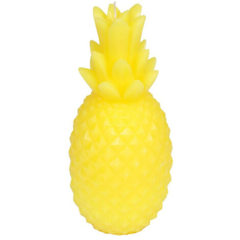 Bougie Déco "Ananas Tropical" 20cm Jaune (1/2)