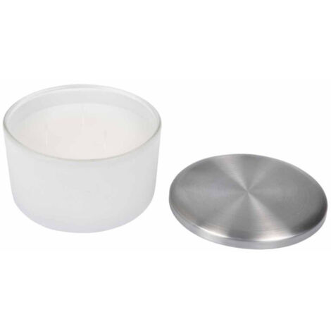 Bougie Parfumée Verrine "Tropical Fresh" 13cm Linge Frais (1/2)