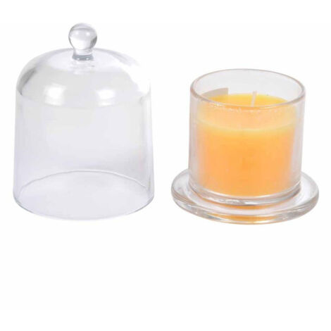 Bougie Parfumée Cloche "Romantique" 11cm Pêche (1/3)