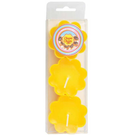 Lot de 3 Bougies Chauffe-Plat "Chupa Chups" 3cm Vanille (1/2)