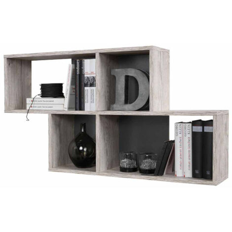 Étagère Murale Design "Orian" 100cm Chêne Sable (1/2)