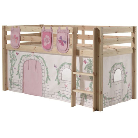 Pack - Lit Enfant, Tente & 3 Pochettes "Pino Birdy" Naturel (1/5)