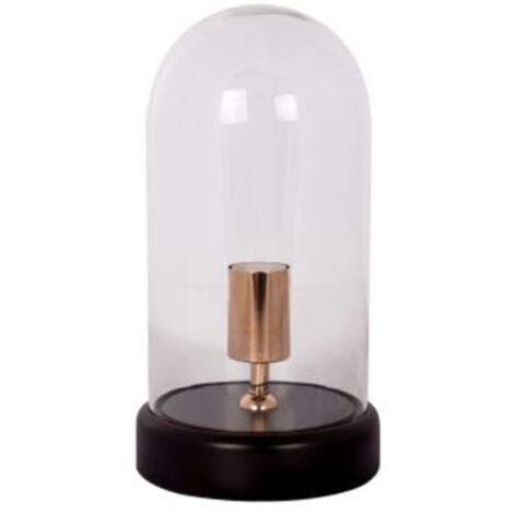 Lampe à Poser en Verre "Ceti" 31cm Transparent (1/3)
