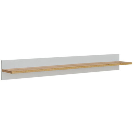 Étagère Murale Design "Bogota" 160cm Gris & Naturel (1/2)