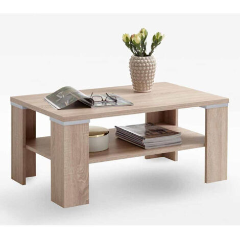 Table Basse Rectangulaire "Tiante" 100cm Naturel (1/3)