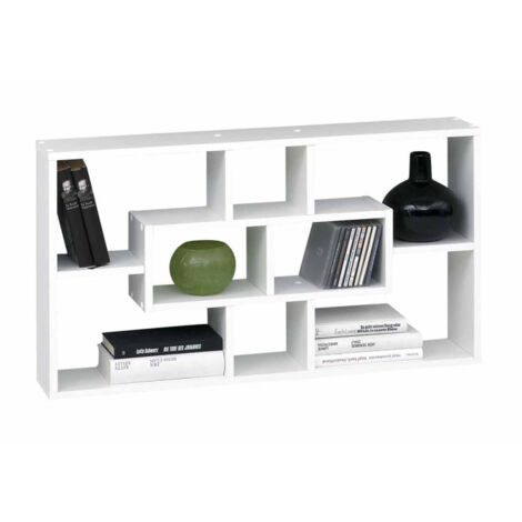 Étagère Murale "8 Compartiments" 85cm Blanc (1/3)