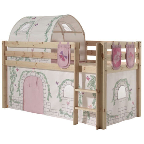 Pack - Lit Enfant, Tente, Tunnel & 3 Pochettes "Pino Birdy" Naturel (1/5)