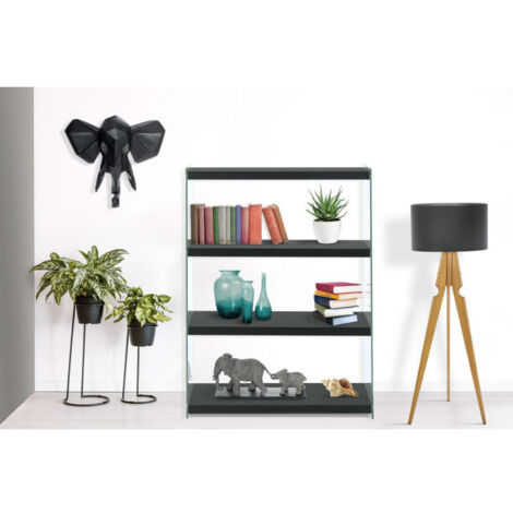 Étagère 4 Niveaux "Elementary" 113cm Noir