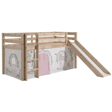 Pack - Lit Enfant Toboggan & Tente "Pino Birdy" Naturel (1/5)