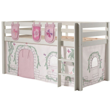 Pack - Lit Enfant, Tente & 3 Pochettes "Pino Birdy" Blanc (1/5)