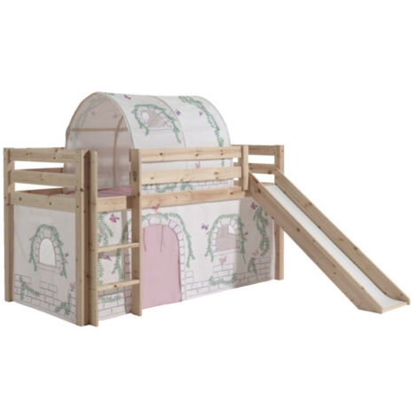Pack - Lit Enfant Toboggan, Tente & Tunnel "Pino Birdy" Naturel (1/5)