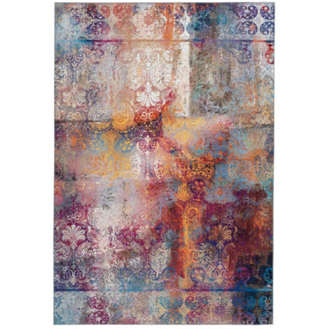 Tapis Vintage à Poils Courts "Galaxy I" Multicolore 80 x 150 cm (1/4)