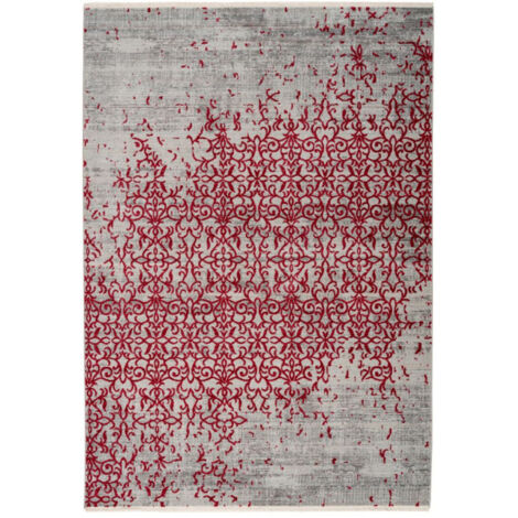 Tapis Vintage à Franges "Baroque II" Rouge 200 x 290 cm (1/4)