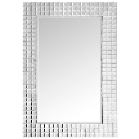Miroir Mural Design "Apollos" 90cm Argent (1/4)