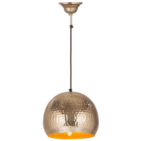 Lampe Suspension Design "Factory Style" 27cm Or (1/2)