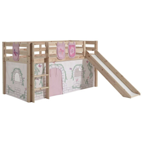 Pack - Lit Enfant Toboggan, Tente & 3 Pochettes "Pino Birdy" Naturel (1/5)