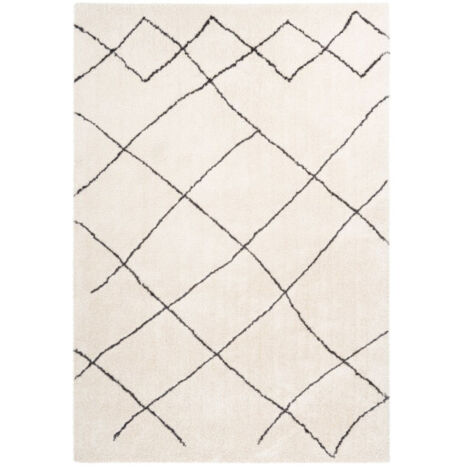 Tapis Géométrique "Orlando" Ivoire 200 x 290 cm (1/4)