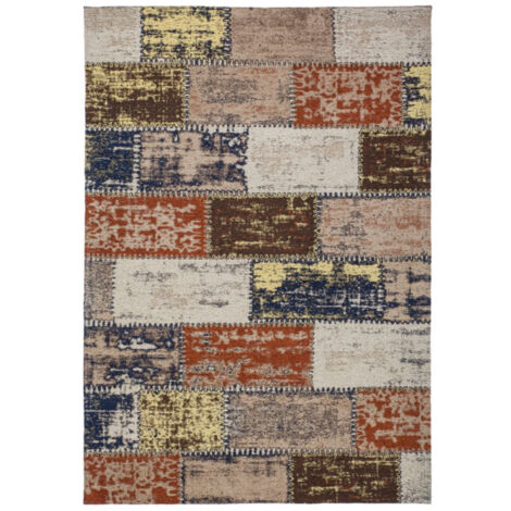 Tapis Patchwork Fait Main "Ballerina" Multicolore 120 x 170 cm (1/4)