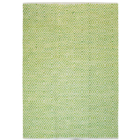 Tapis Géométrique Fait Main "Aperitif" Vert 80 x 150 cm (1/4)