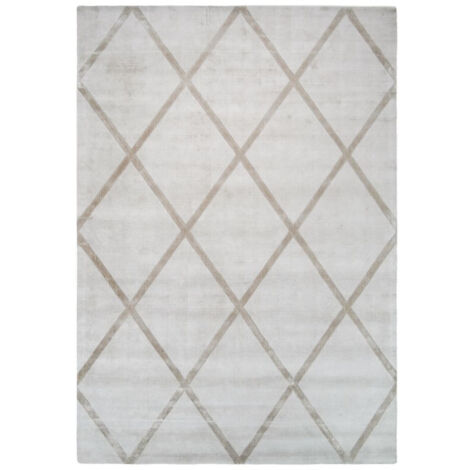 Tapis Géométrique à Poils Courts "Luxury II" Taupe 120 x 170 cm (1/4)
