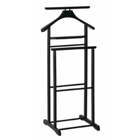 Valet de Chambre en Bois "Veoh" 102cm Noir