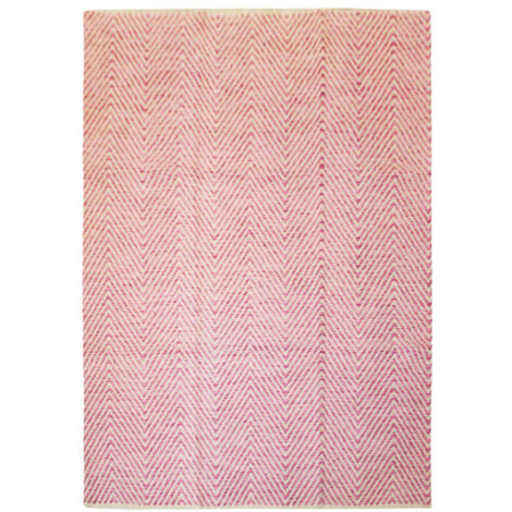 Tapis Tissé Rayé Fait Main "Aperitif" Rose 80 x 150 cm (1/4)