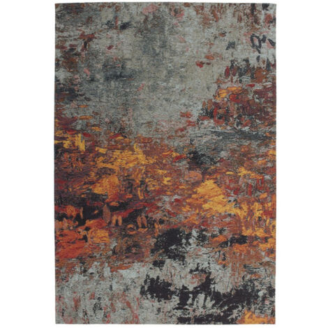 Tapis Vintage à Poils Courts "Blaze" Multicolore 115 x 170 cm (1/4)