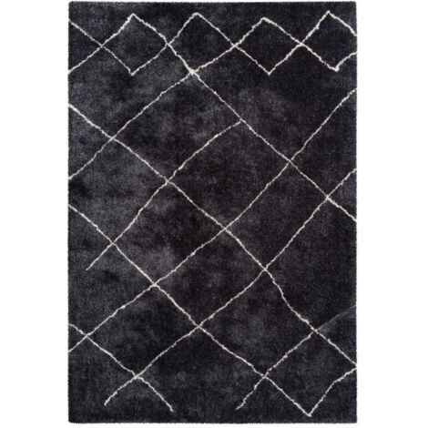 Tapis Géométrique "Orlando" Anthracite 160 x 230 cm (1/4)