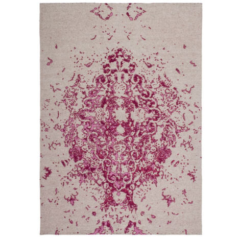 Tapis à Poils Courts Fait Main "Ballerina" Rose 80 x 150 cm (1/4)