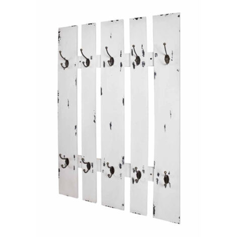 Patère Murale Vintage "Anie" 100cm Blanc (1/3)