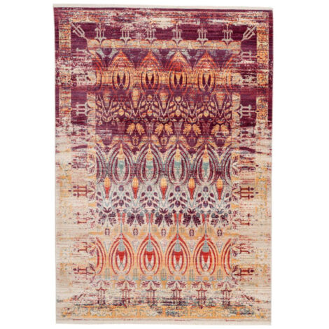 Tapis Vintage à Franges "Baroque IV" Multicolore 80 x 150 cm (1/4)