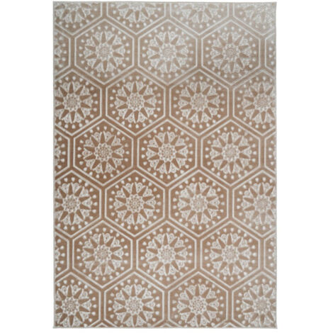 Tapis Moderne Fait Main "Monroe II" Taupe 120 x 170 cm (1/4)
