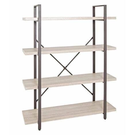Étagère Design 4 Niveaux "Jykon" 139cm Marron (1/2)