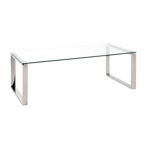 Table Basse Design "Hytin" 120cm Argent (1/2)