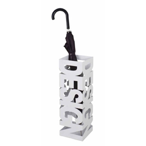 Porte-Parapluies Design "Laqué I" 48cm Blanc