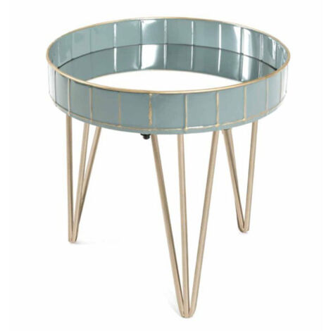 Table d'Appoint Déco "Andrés" 41cm Bleu (1/2)