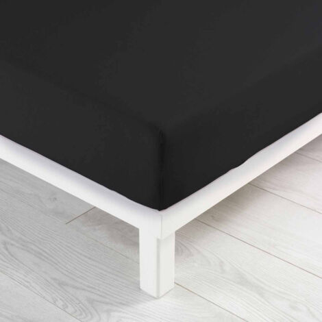 Drap Housse "Jersy" 160x200cm Charbon