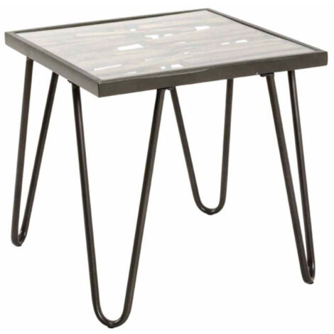 Table d'Appoint Déco "Nepal" 50cm Naturel (1/2)