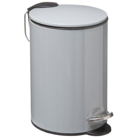 Poubelle à Pédale "Softclose" 3L Gris (1/2)