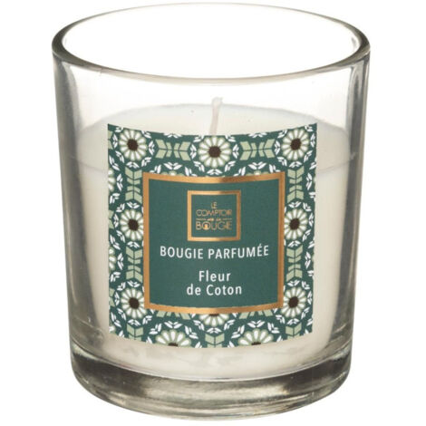 Bougie Parfumée en Verre "Neda" 8cm Fleur de Coton (1/2)