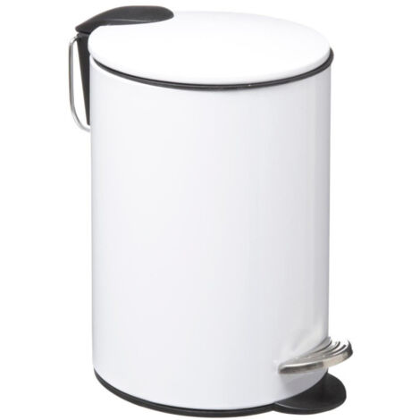 Poubelle à Pédale "Softclose" 3L Blanc