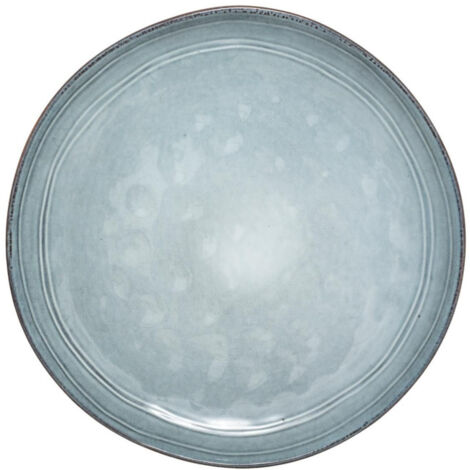 Lot de 6 Assiettes Plates "Flower" 26cm Bleu