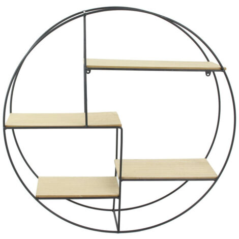 Étagère Murale Design "4 Niveaux" 50cm Naturel (1/3)