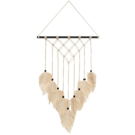 Décoration Murale Macramé "Safari" 68cm Lin (1/3)