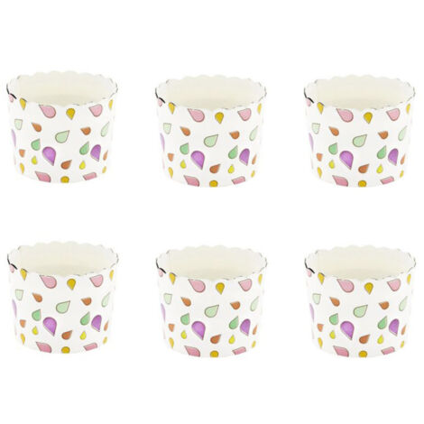 Lot de 6 Coupelles de Présentation "Illus" 7cm Blanc (1/4)