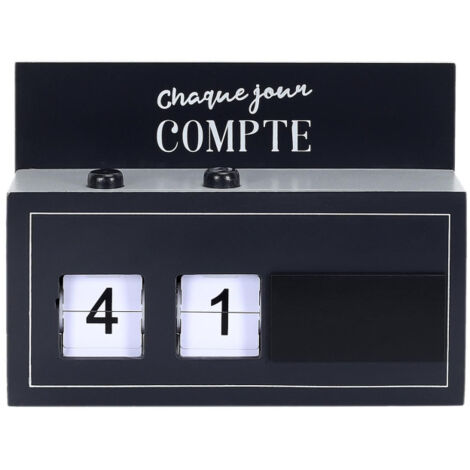 Boîte à Message 22 Chiffres "Chaque Jour" 21cm Noir (1/4)