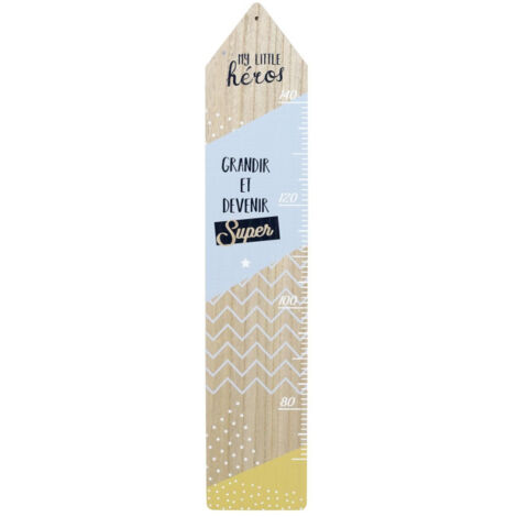 Décoration Murale Enfant "Toise Garçon" 100cm Bleu (1/5)